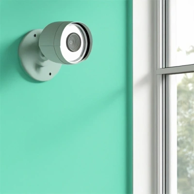 Austin vivint camera facing a window